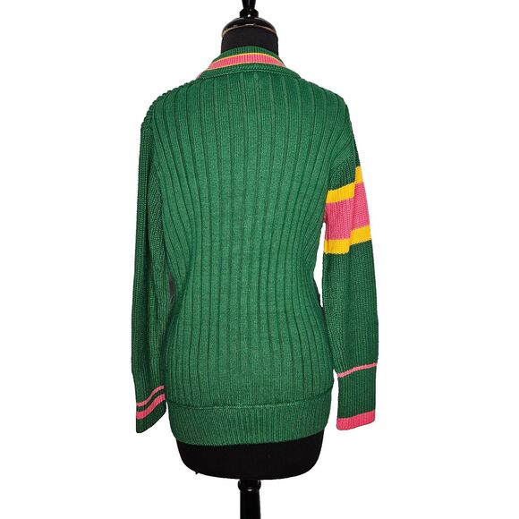 BANANA REPUBLIC ATHLETICS Varsity Cardigan Sweater XXS Preppy Oversized RARE - Picture 6 of 9